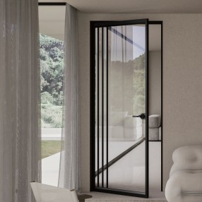 리안 간살 여닫이 도어