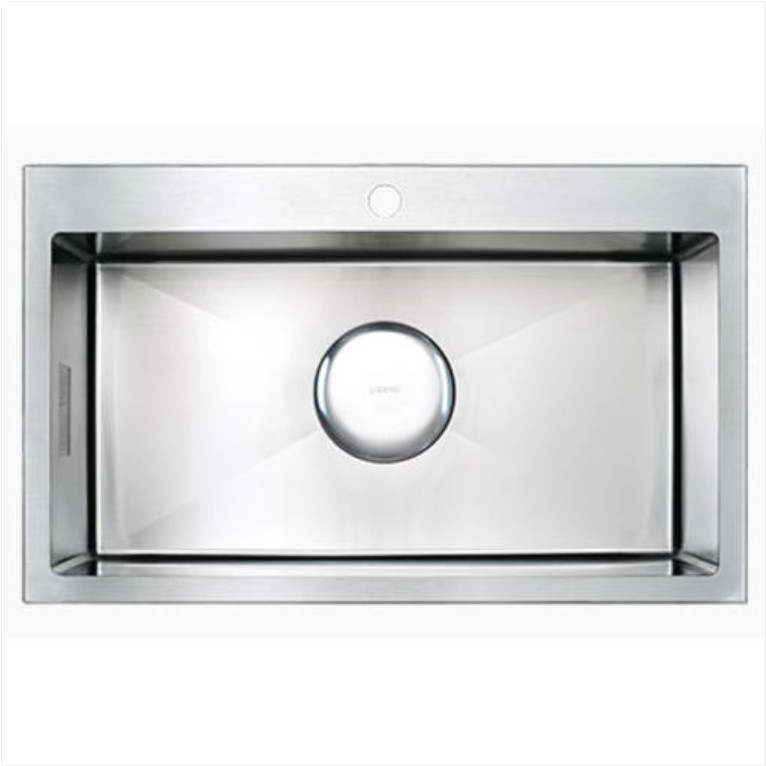 GQ8503 스테인레스 (가로850mm, 리폼용 씽크볼, 배수구 포함)