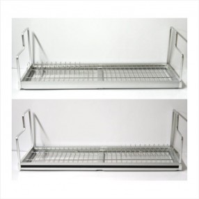 알루미늄 더블선반 (803 / 903 / 1192mm, 물받침)