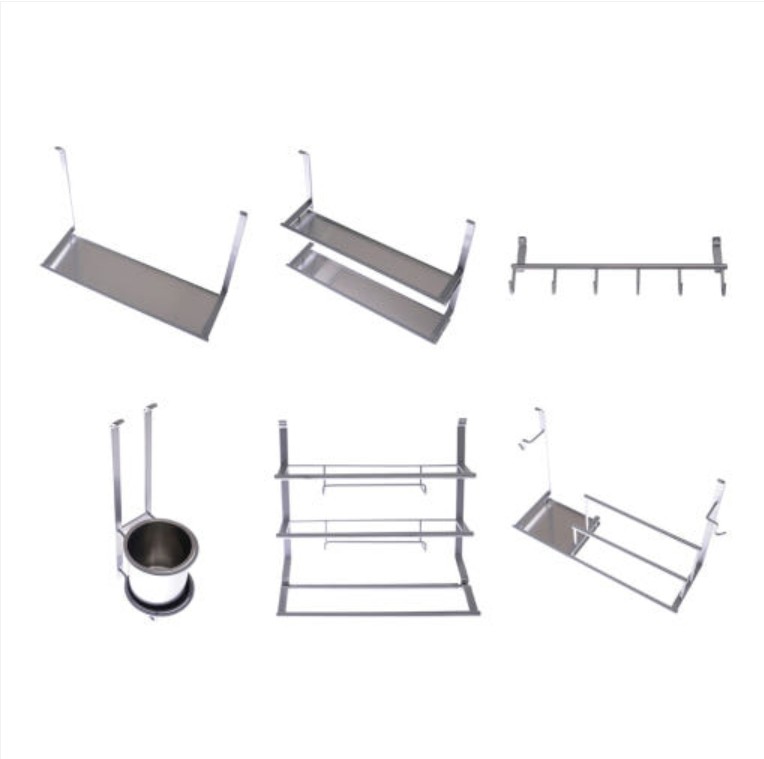 코스모 액세서리 (1단선반, 2단선반, 다용도걸이, 수저통, 랩호일걸이, 행주걸이)