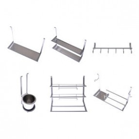 코스모 액세서리 (1단선반, 2단선반, 다용도걸이, 수저통, 랩호일걸이, 행주걸이)