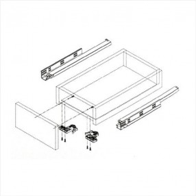 문주 댐핑 언더레일 (300-500mm)